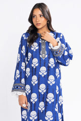 Winter Collection '24 | FW 53.1-24-Blue | 2PC Printed Khaddar Suit