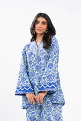 Winter Collection '24 | FW 55-24-Blue | 2PC Printed Khaddar Suit