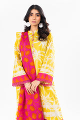 Winter Collection '24 | FW-25-24 Yellow | 3PC Printed Khaddar Suit