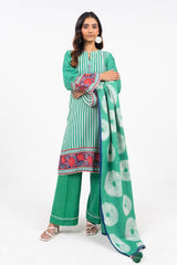 Winter Collection '24 | FW 53-24-Green | 2PC Printed Khaddar Suit