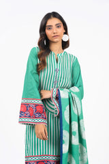 Winter Collection '24 | FW 53-24-Green | 2PC Printed Khaddar Suit