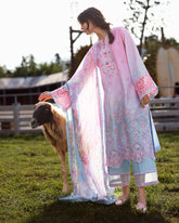 Solace | Ombre Chikankari By Mushq | Faint Blossom