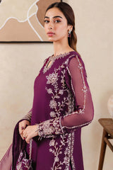 Farasha Plum Affair designer dress from Festive Formal collection 2025