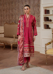 Gulaal | Velouré Printed Silk | Rosewood Majesty SKU:GS - 01