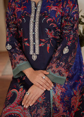 Gulaal | Velouré Printed Silk | Midnight Reverie SKU:GS - 03