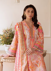 Gulaal | Velouré Printed Silk | Blush Royale SKU:GS - 04