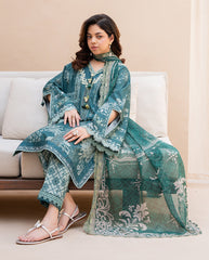 Roheenaz Summer in Bloom | Printed Lawn | Gardenia Veil