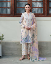 Roheenaz Whispered Florals Unstitched Volume 2 | Gentle Breeze