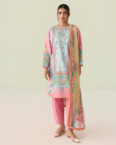 Roheenaz Rosette Unstitched Lawn '26 | Golden Hour