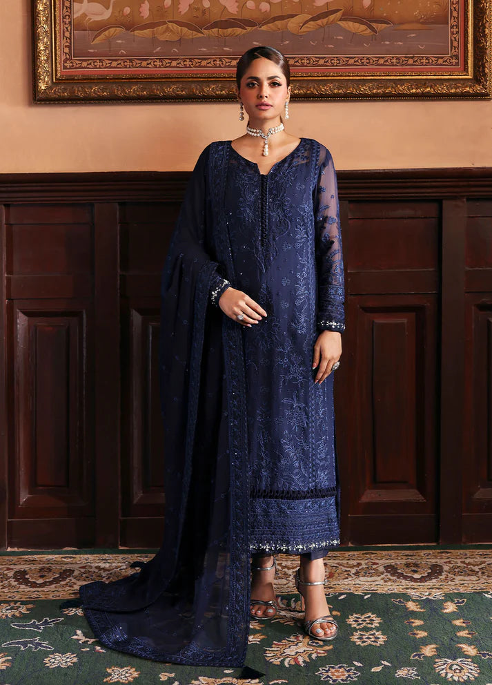 Gulaal Leesha embroidered chiffon outfit – Evayna Festive'25