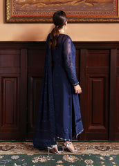 Gulaal Leesha full embroidered chiffon outfit with raw silk trouser – Evayna Festive'25