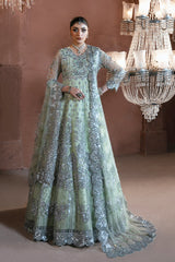 Stone embellished front yoke of Mehkaam outfit