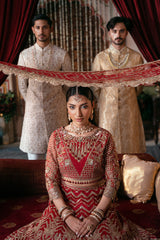 Handmade embellished sleeves of Zeenat outfit