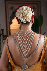 Organza border close-up on Imrozia Premium Roshni