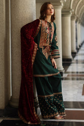 CHARIZMA POSHIMA VOL 3 2025 WINTER | 3-pc Unstitched Embroidered Dyed Leather Shirt PSW5-17