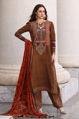 CHARIZMA POSHIMA VOL 3 2025 WINTER | 3-pc Unstitched Embroidered Dyed Leather Shirt PSW5-18