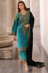 CHARIZMA POSHIMA VOL 3 2025 WINTER | 3-pc Unstitched Embroidered Dyed Leather Shirt PSW5-19