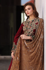 CHARIZMA POSHIMA VOL 3 2025 WINTER | 3-pc Unstitched Embroidered Dyed Leather Shirt PSW5-20