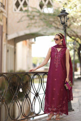 Noor Eid Luxe Printskhaas '26 By Saadia Asad | D3 - A - Fushia Blush