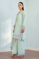 Coco Lawn '25 | INDI-9A | 3PC Embroidered Jacquard Suit