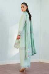 Coco Lawn '25 | INDI-9A | 3PC Embroidered Jacquard Suit