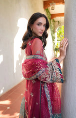 Inayat Premium ORIANA luxury festive outfit with raw silk trouser