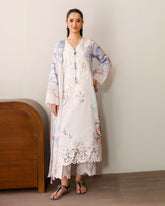 Sunlit Tales Printed & Embroidered Edit By Roheenaz | Ivory Gleam