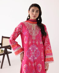 Roheenaz Rosette Unstitched Lawn '26 | Lumina
