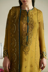 Vera Raw Silk Edit '26 | Kundan Antique Gold Shirt Set