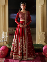 Mahnur Zarmisha PK-02 embroidered silk shirt with chiffon dupatta