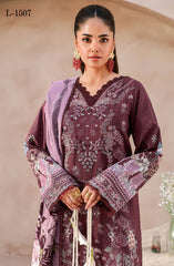 Ramsha Mashaal Luxury Lawn Vol 15 | Unstitched 3 Piece Suit - L-1507