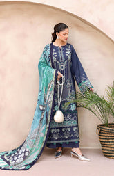 Ramsha Mashaal Luxury Lawn Vol 15 | Unstitched 3 Piece Suit - L-1501