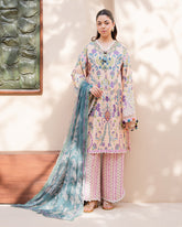 Roheenaz Summer in Bloom | Printed Lawn | Rosewood Bloom