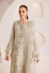 Organza front and back border embroidery for Alizeh Raviyah