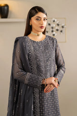 Organza neckline patch with intricate embroidery – Akoya