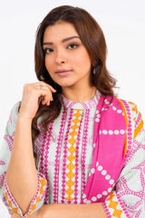 Winter Collection '24 | FW 33-24-Cream | 3PC Embroidered Karandi Suit