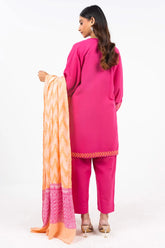 Winter Collection '24 | FW 45-24-Pink | 3PC Embroidered Cambric Suit
