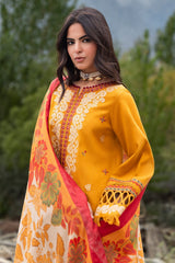 Charizma Poshima Winter '26 | Embroidered Peach | PSW6-16