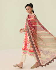 Roheenaz Rosette Unstitched Lawn '26 | Pastel Symphony