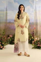 Printed lawn shirt front design of Iznik UE-459