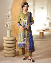 Roheenaz Mirha Pareesa Printed outfit with embroidered neckline
