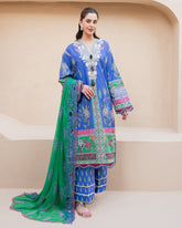 Roheenaz Summer in Bloom | Printed Lawn | Rosewater Bloom