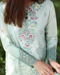 Solace | Ombre Chikankari By Mushq | Tranquil Muse