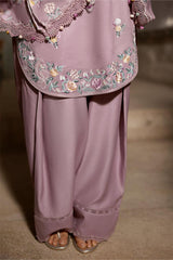 Elegant desi salwar kameez in khaddar and linen — Cross Stitch Collection 🌸
