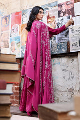 Fuchsia Thread — soft, striking, and made for winter elegance by Cross Stitch. 💕