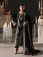 Gulaal Marais unstitched velvet formals | ECLISSA