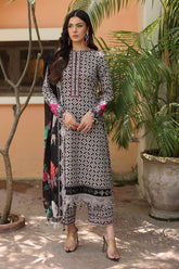 CHARIZMA COMBINATION VOL 1 2026 | 3-PC Unstitched Embroidered Lawn Collection CC6-008
