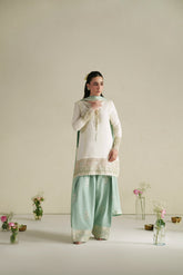 Vera Raw Silk Edit '26 | Aab Ivory Shirt Set