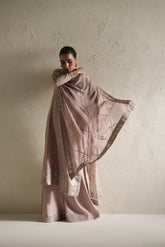 Vera Raw Silk Edit '26 | Naqsh Soft Pink Shirt Set