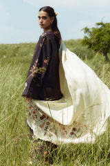 Coco Winter Unstitched'24 By Zara Shahjahan Citrine-2A